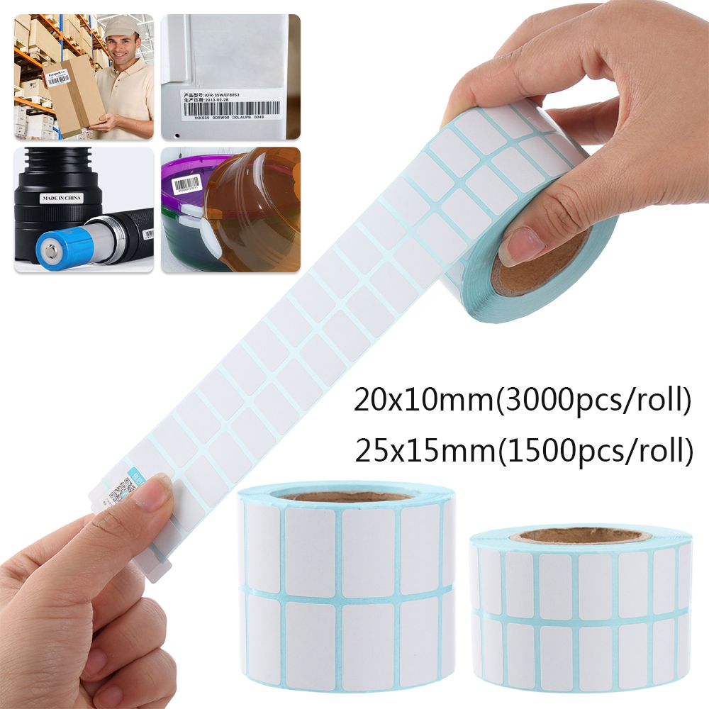Heat Transfer Vinyl Roll - 1500/3000pcs/Roll Adhesive Thermal Label Sticker Paper