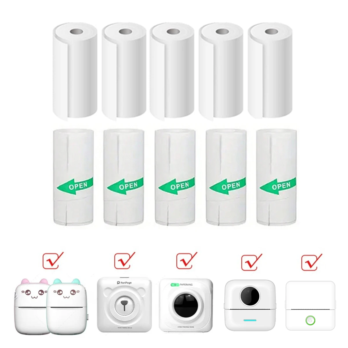 Heat Transfer Vinyl Roll - Mini Print Camera Thermal Paper 57MM