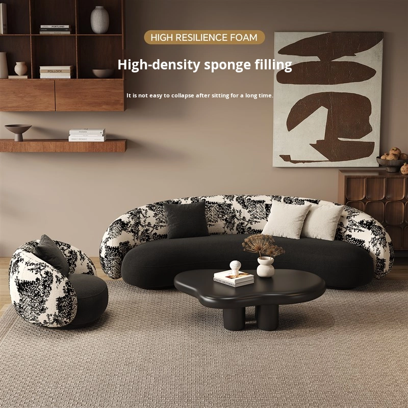 Retro Style Sectional Sofa Sue - Commercial Fabric Printing recension och pris