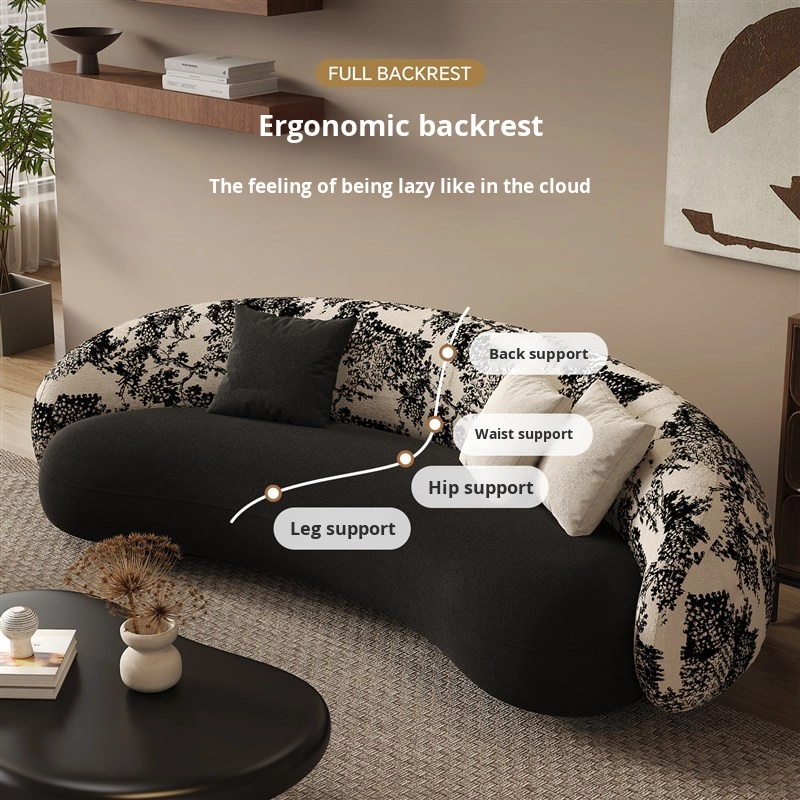 Retro Style Sectional Sofa Sue - Commercial Fabric Printing recension och pris