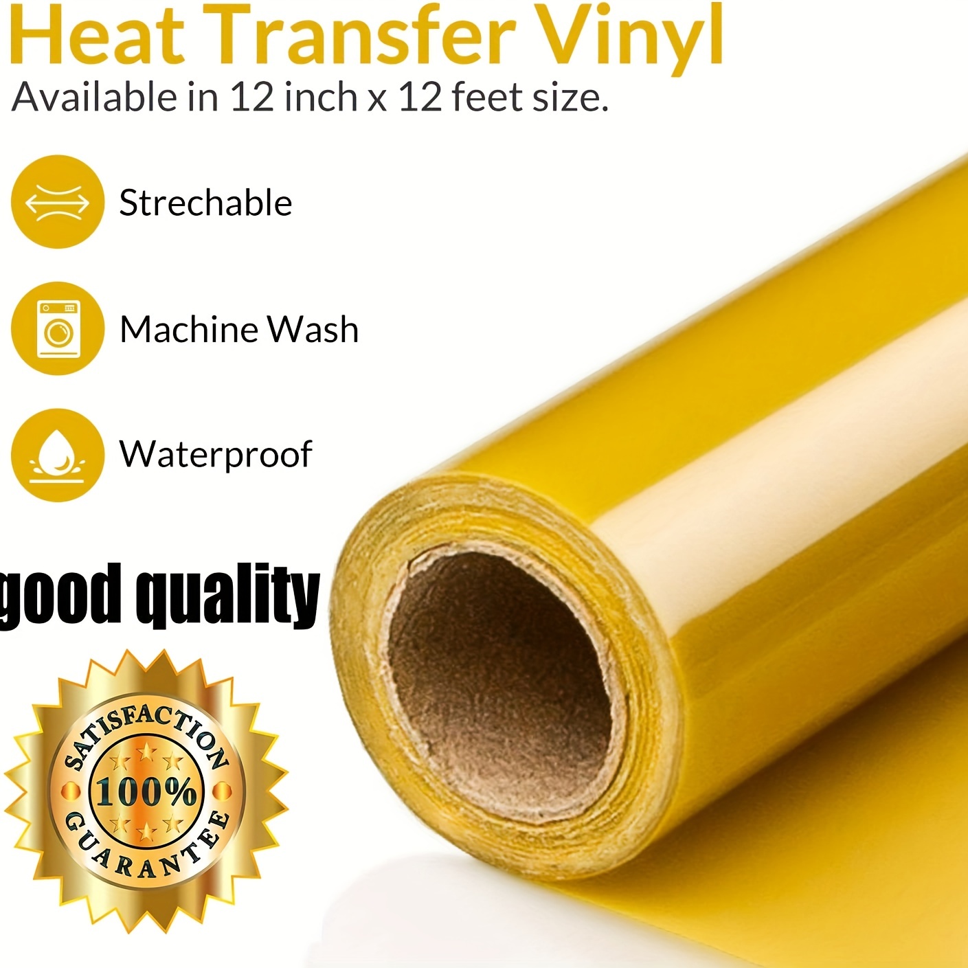 HTV Heat Transfer Vinyl 12Inch - Heat Transfer Vinyl Roll recension och pris
