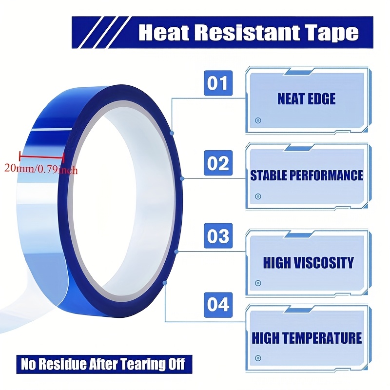 YITAPE 4PCS Blue Heat Transfer - Heat Transfer Vinyl Roll recension och pris