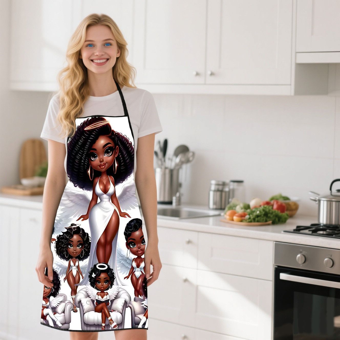 Angel Beauty Printed Kitchen A - Commercial Fabric Printing recension och pris