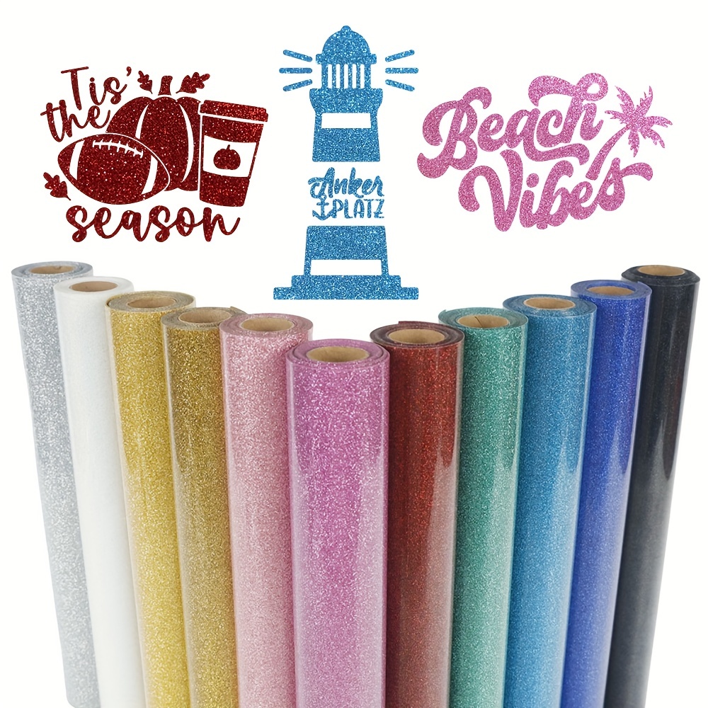 1 Pack, Glitter HTV Heat Trans - Heat Transfer Vinyl Roll recension och pris