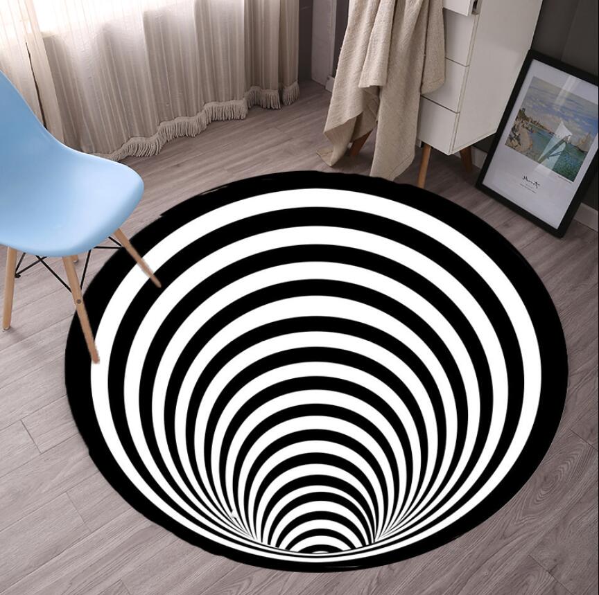 Geometric Bedroom Rugs Black W - Commercial Fabric Printing recension och pris
