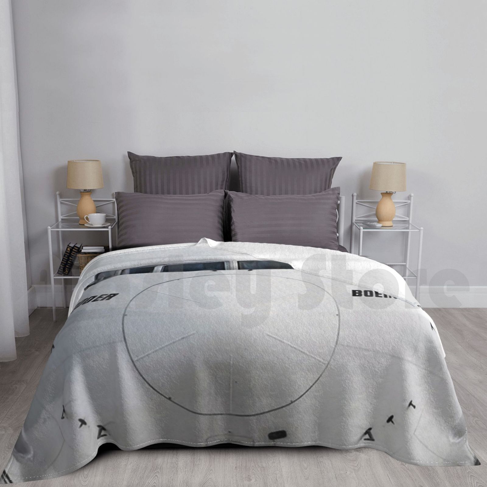 Boeing 777 Nose View Blanket F - Commercial Fabric Printing recension och pris